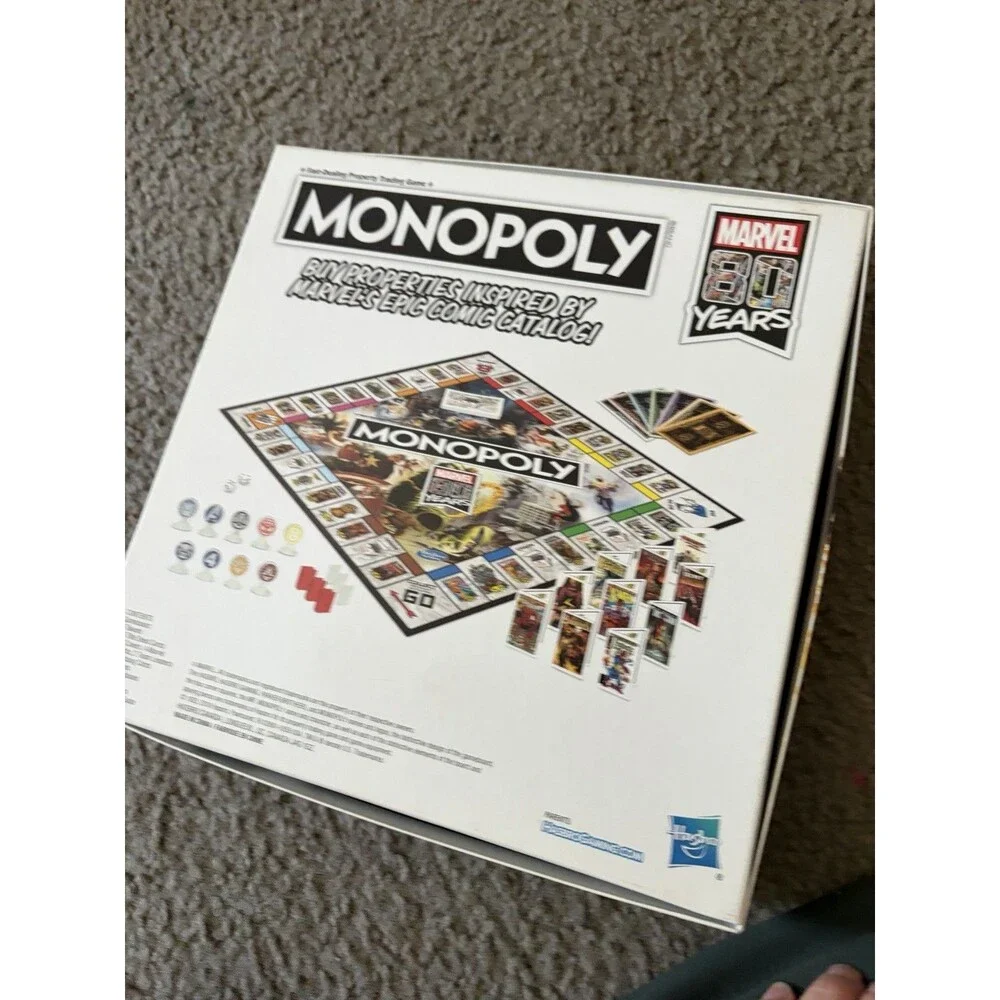 Monopoly Marvel 80 Years Edition Board Game By Hasbro